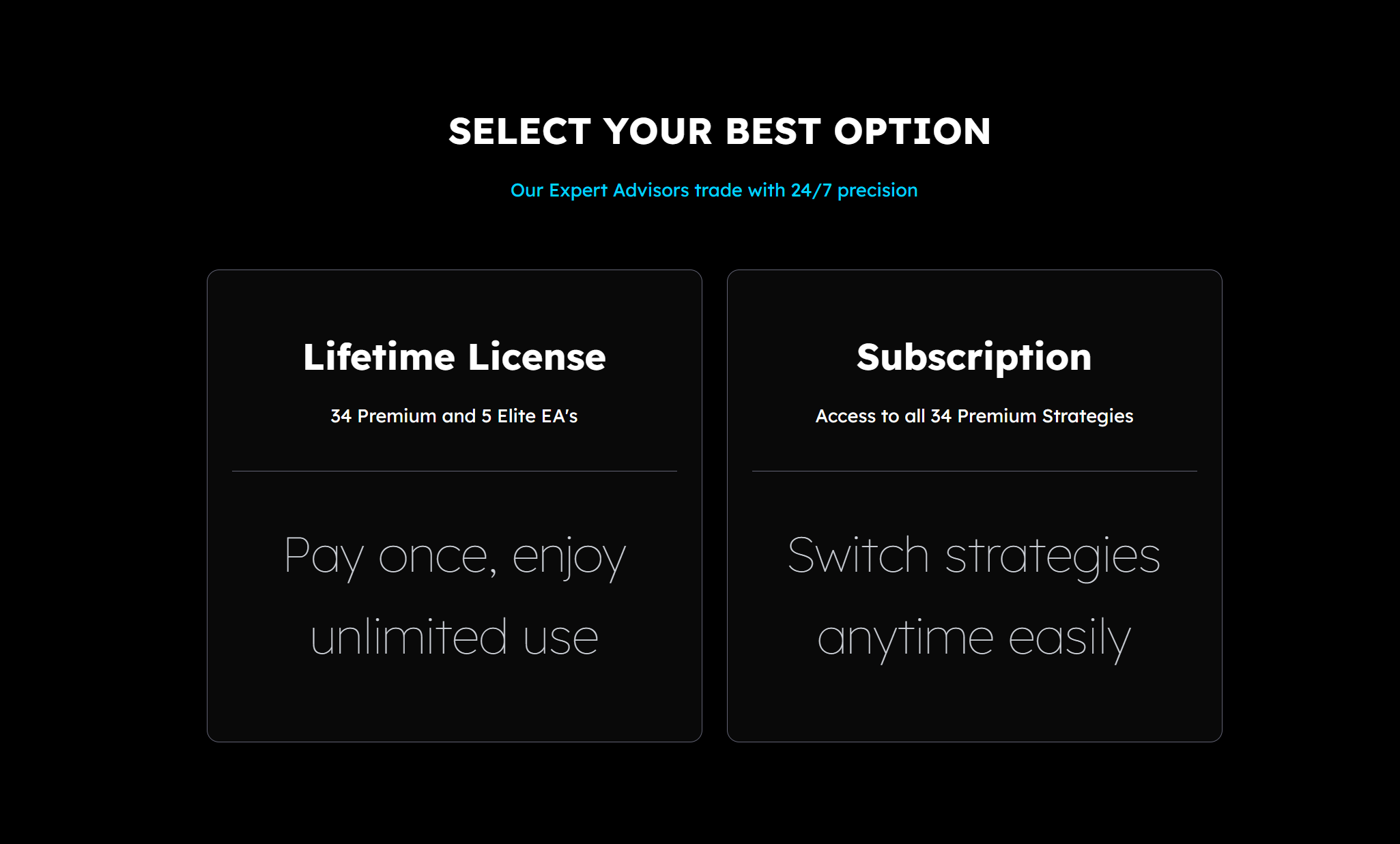 Understanding Our Expert Advisor Pricing & Choosing the Right EA for You